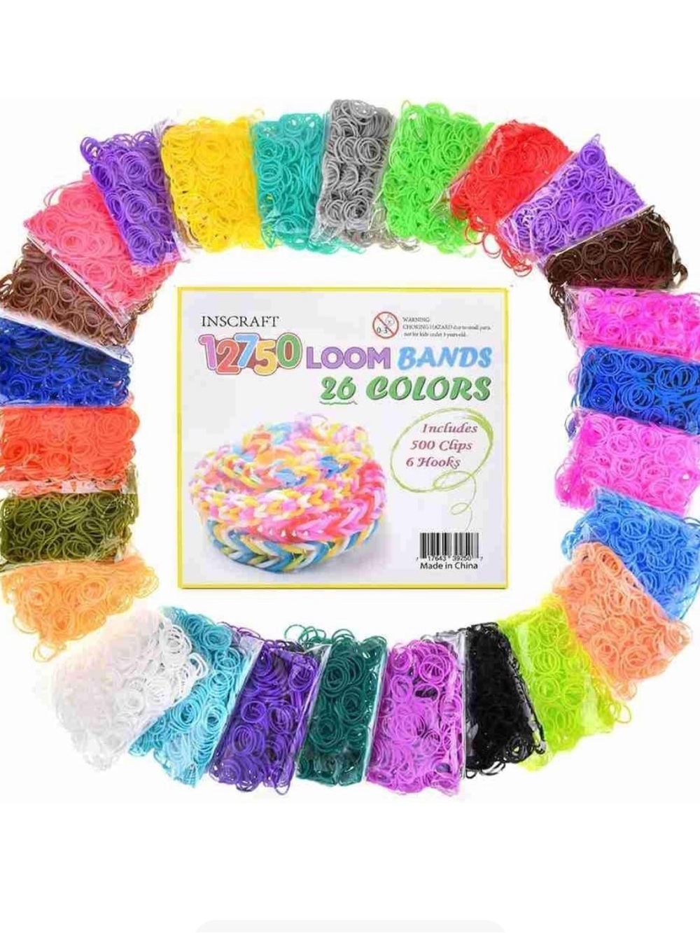 NEW Loom Bands 26 Assorted Colors